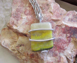 Bumble Bee Jasper Natural Crystal Pendant Necklace