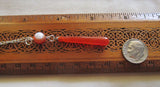 Orange Carnelian Natural Crystal Drop Pendant Necklace