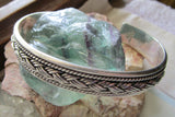 Vintage 925 Sterling Silver Braided Cuff Bracelet