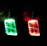 LED Color Change Light Up Ice Calcite Crystal Pendant Necklace