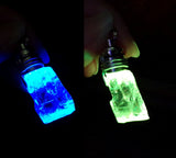 LED Color Change Light Up Ice Calcite Crystal Pendant Necklace