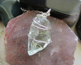 Green Prasiolite Amethyst Natural Gemstone Pendant Necklace