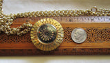 Vintage Ernest Borel Gold Kaleidoscope Cocktail Pendant Watch