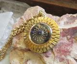Vintage Ernest Borel Gold Kaleidoscope Cocktail Pendant Watch