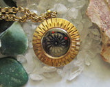 Vintage Ernest Borel Gold Kaleidoscope Cocktail Pendant Watch