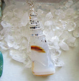 Dendrite Agate Natural Crystal Wire Wrapped Pendant Necklace