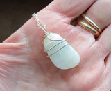 Green Pistachio Calcite Natural Crystal Gemstone Pendant Necklace