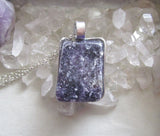 Lepidolite Natural Polished Gemstone Pendant Necklace