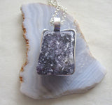 Lepidolite Natural Polished Gemstone Pendant Necklace