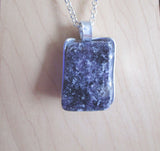 Lepidolite Natural Polished Gemstone Pendant Necklace