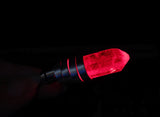 Red Light Up Natural LED Quartz Point Crystal Pendant Necklace