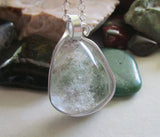 Lodolite Scenic Quartz Natural Crystal Pendant Necklace