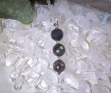 Black Opal Natural Faceted Gemstone Beads Pendant Necklace