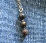 Black Opal Natural Faceted Gemstone Beads Pendant Necklace