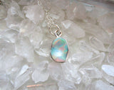 Welo Opal Natural Gemstone Sterling Silver Pendant Necklace