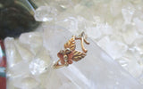 Black Hills Gold Leaf Butterfly Vintage Ring 10K