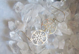 Sterling Silver Snowflake Dangle Earrings
