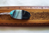 Landscape Amazonite and Turquoise Gemstone Pendant