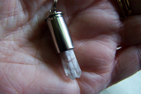 Pink Angel Quartz Beautiful Bullet Jewelry Pendant