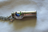 Blue Moon Keepsake Capsule Silver Bullet Jewelry Pendant