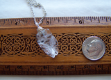 Natural Carved Quartz Crystal Cicada Pendant