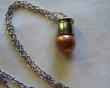 Recycled Copper Bullet Jewelry Pendant