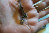 Natural Quartz Crystal Tower Dagger Pendant