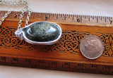 Galaxite Natural Stone Micro Labradorite Crystal Pendant Necklace