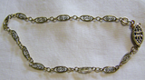 Dainty Gold Filigree Bracelet 7 Inch GF