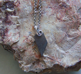 Gibeon Meteorite Celestial Stone Wire Wrapped Pendant