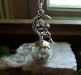 Faery Glass Ball Floating Orbs Glow in the Dark Pendant Necklace