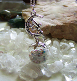 Faery Glass Ball Floating Orbs Glow in the Dark Pendant Necklace