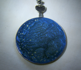 Hand Painted Glass Tree of Life Evening Stars Pendant