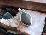 Natural Hematite Stone Wire Wrapped Pendant Necklace