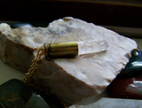 Natural Pink Kunzite Crystal Bullet Jewelry Pendant