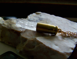 Natural Pink Kunzite Crystal Bullet Jewelry Pendant