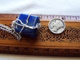 Blue Lapis Lazuli Natural Polished Gemstone Pendant Necklace