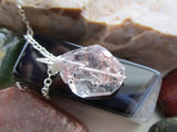 Harlequin Quartz Lepidocrocite Crystal Gemstone Pendant Necklace