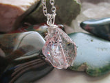 Harlequin Quartz Lepidocrocite Crystal Gemstone Pendant Necklace