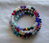 Mala Beaded Gemstone Chakra Bracelet