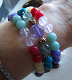 Mala Beaded Gemstone Chakra Bracelet