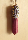 Natural Mookaite Jasper Stone Bullet Jewelry Pendant