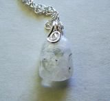 Natural Rainbow Moonstone Gemstone Crystal Pendant