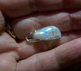 Natural Rainbow Moonstone Gemstone Crystal Pendant