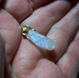 Natural Rainbow Moonstone Gemstone Crystal Pendant