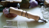 Natural Ash Wood Quartz Crystal Gemstone Dip Pen