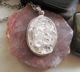 Natural Quartz Crystals Pavè Setting Pendant Necklace