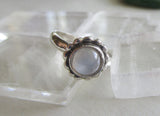 Cat's Eye Moonstone Natural Gemstone Sterling Silver Ring Size 6