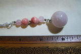 Rose Quartz Crystal Ball Pendant