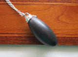 Black Shiva Lingam Natural Stone Wire Wrapped Pendant